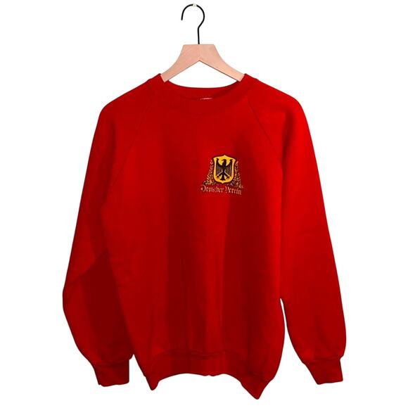 VNTG 90s Deutsch Verein graphic crewneck XL - Picture 1 of 4